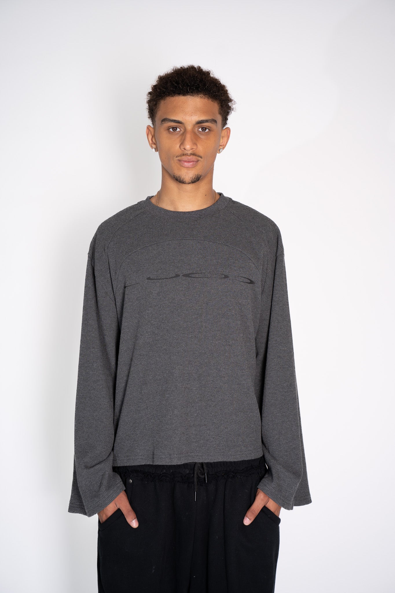Iron Grey LS Waffle