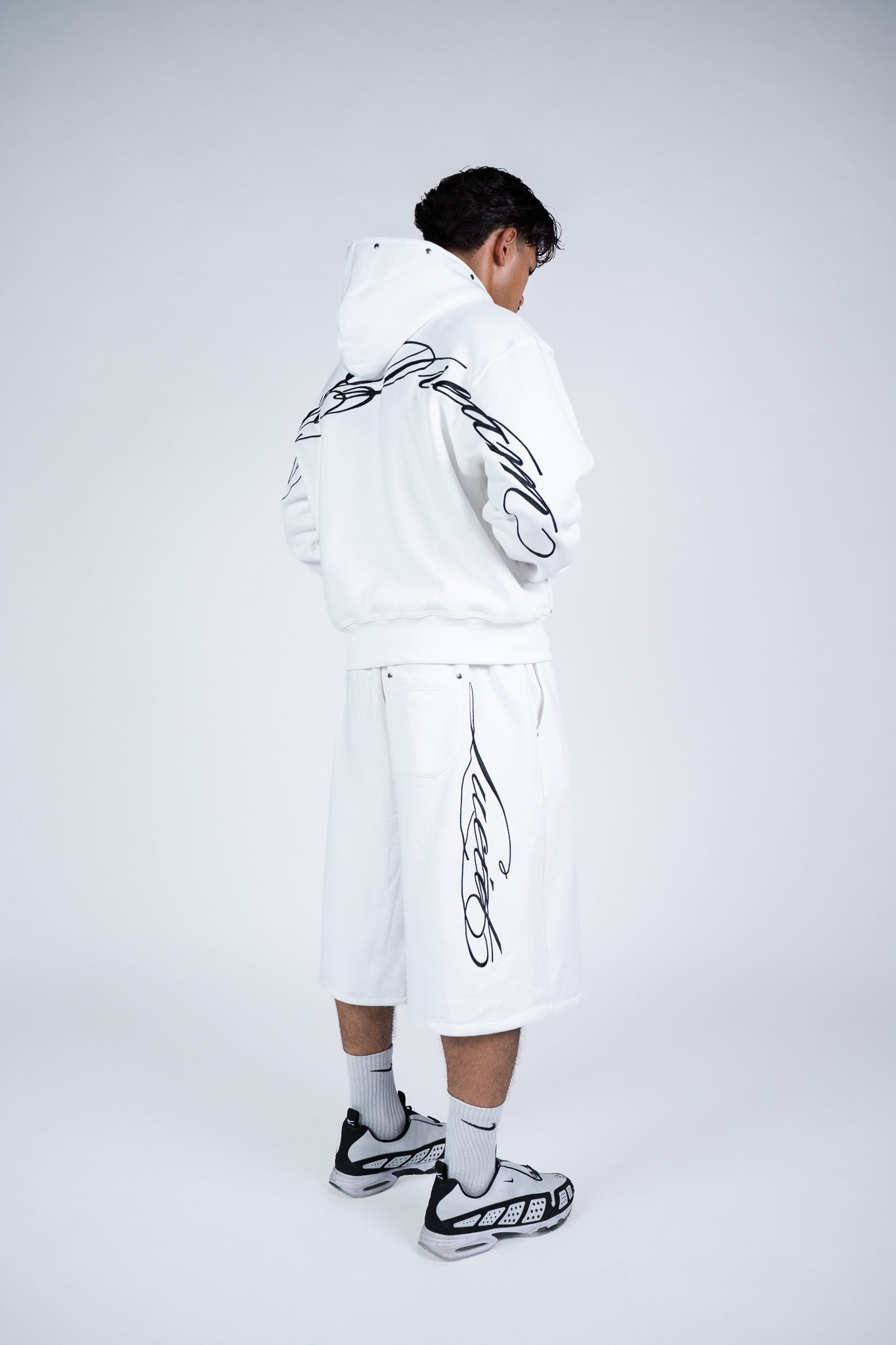 Full White Zip Up
