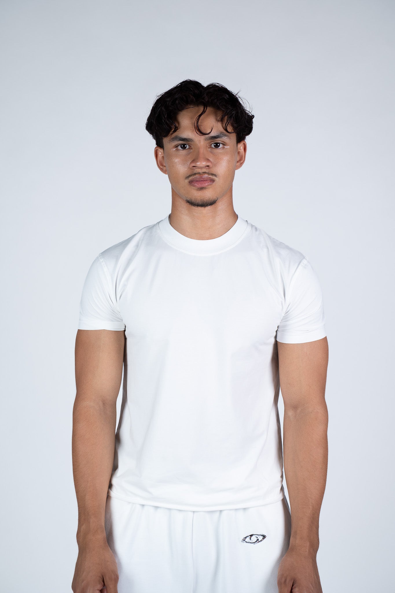 Full White slim fit T-shirt