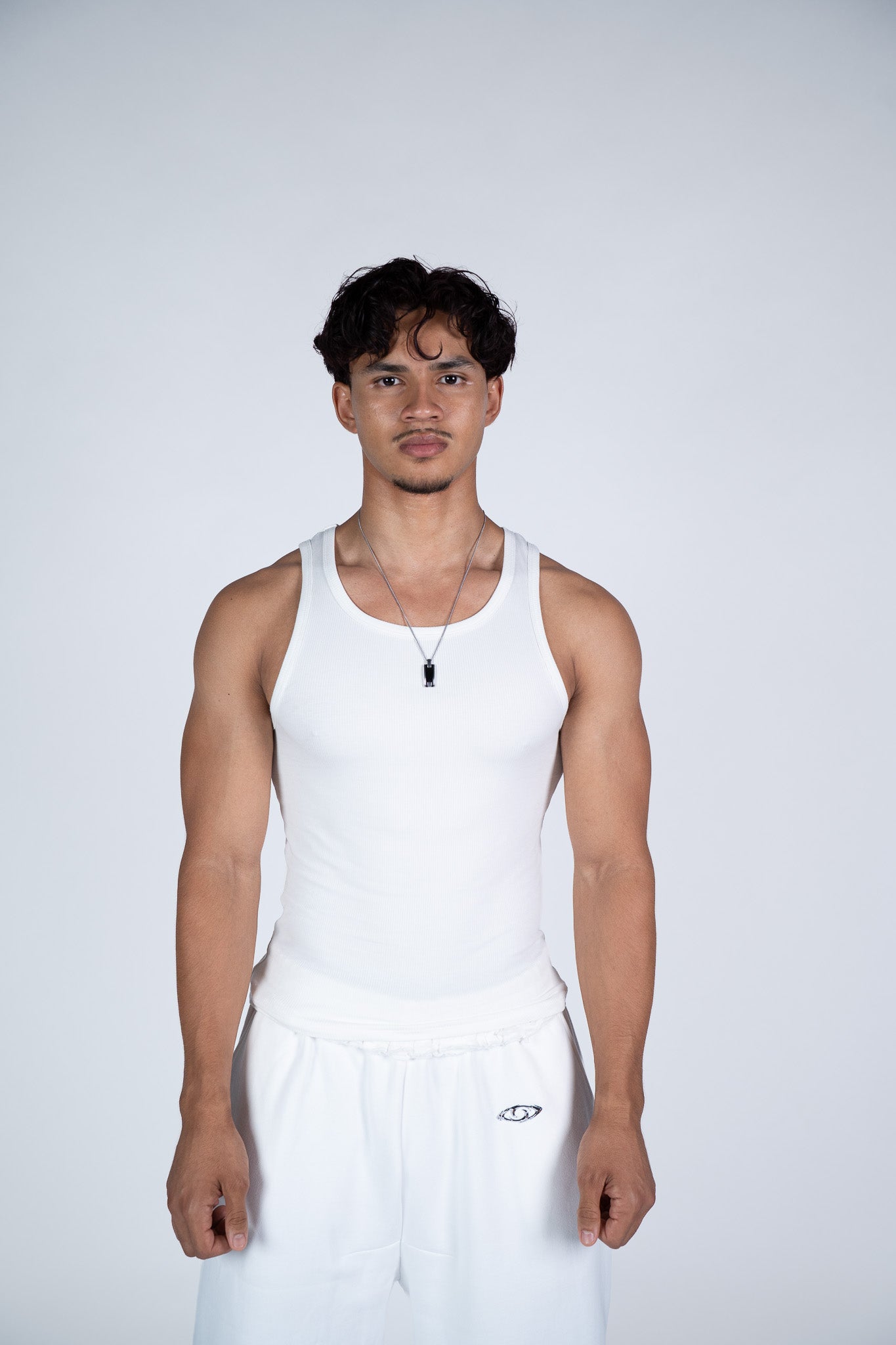 Full White Tank Top