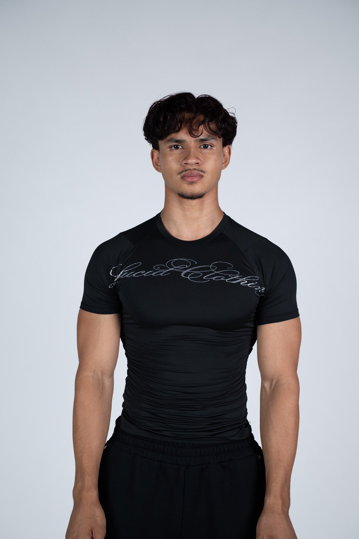 Shiny Black Compression SS