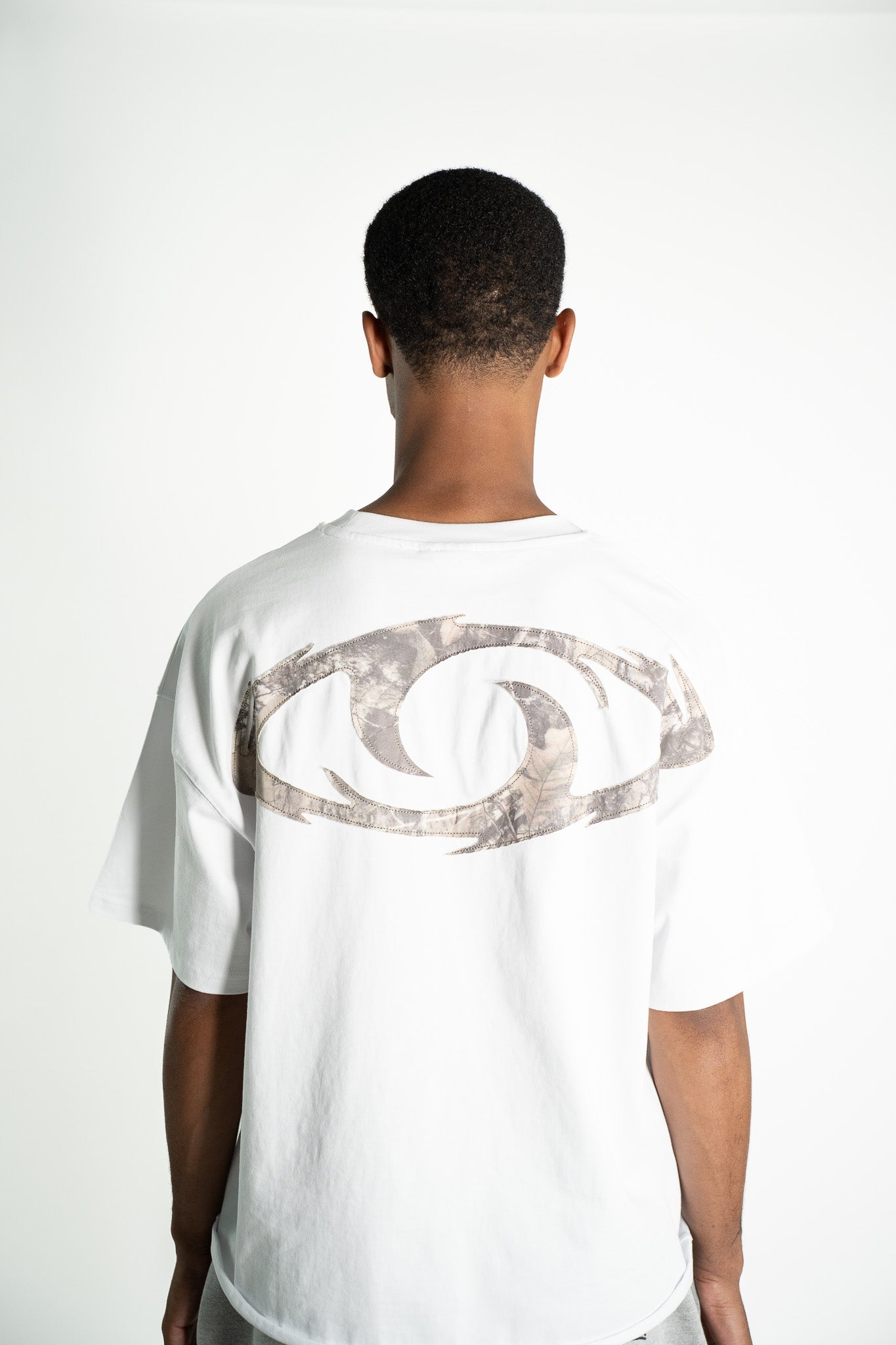 Organic 3 White T-Shirt Camo