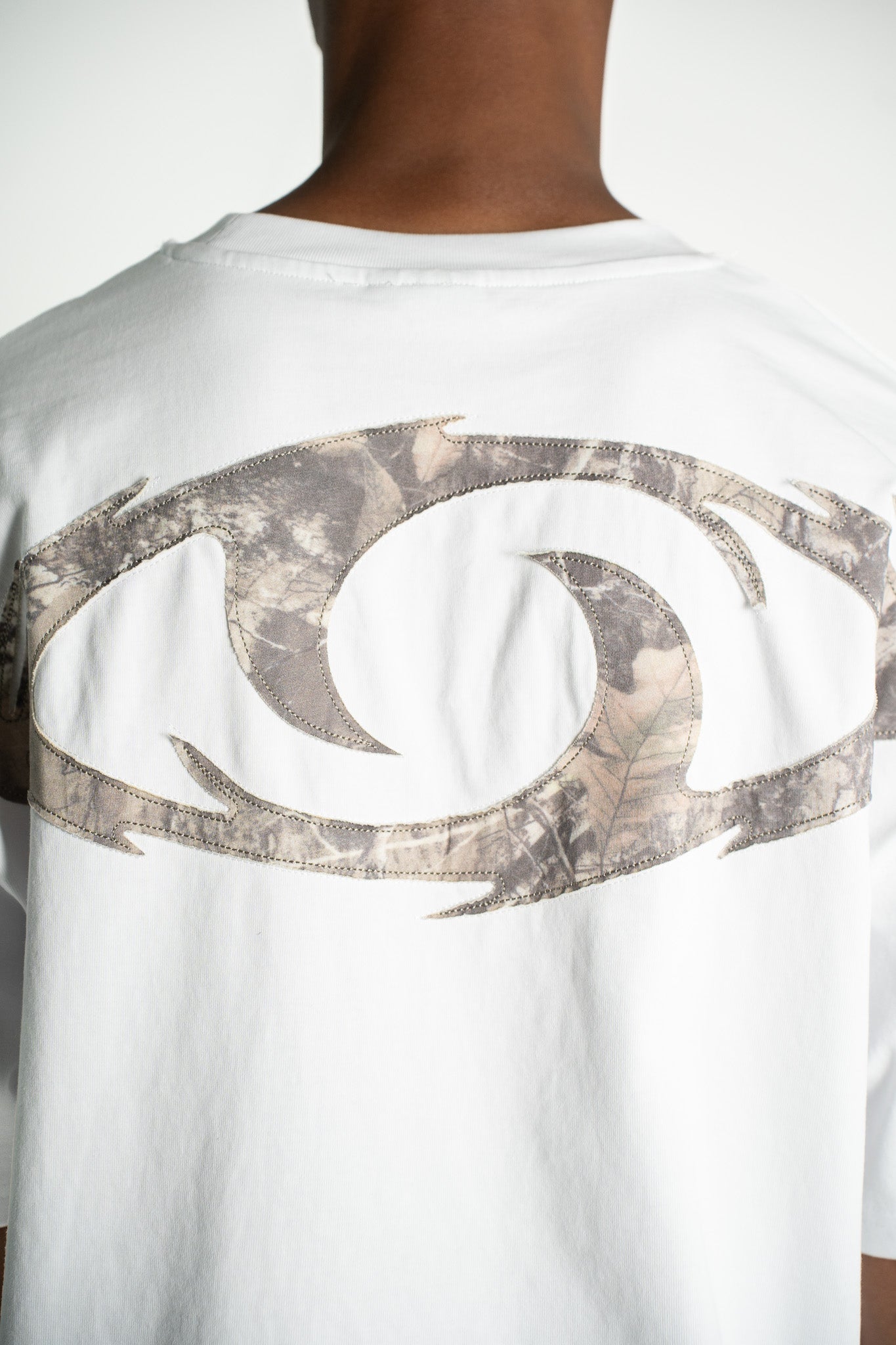 Organic 3 White T-Shirt Camo-thumbmail-3