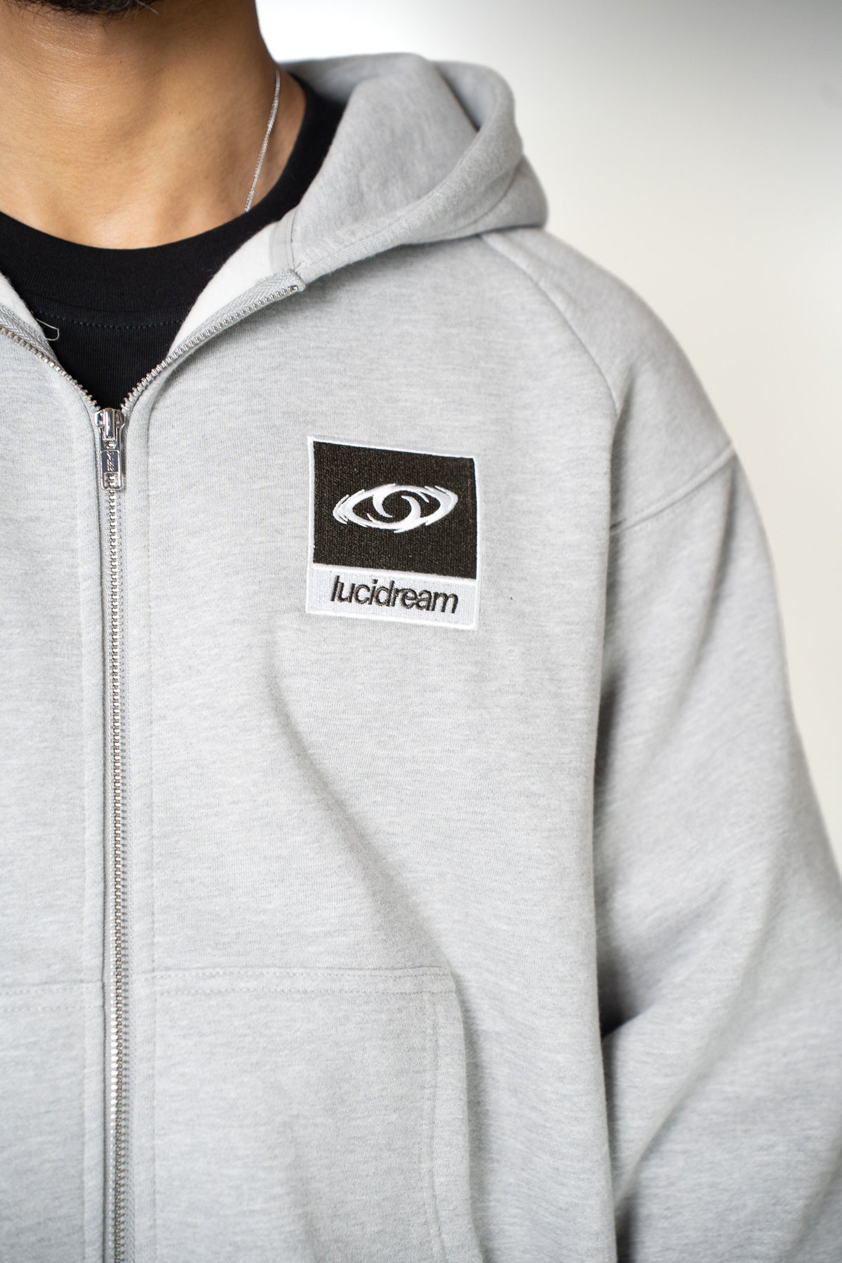 The full Light Grey Hoodie-thumbmail-3
