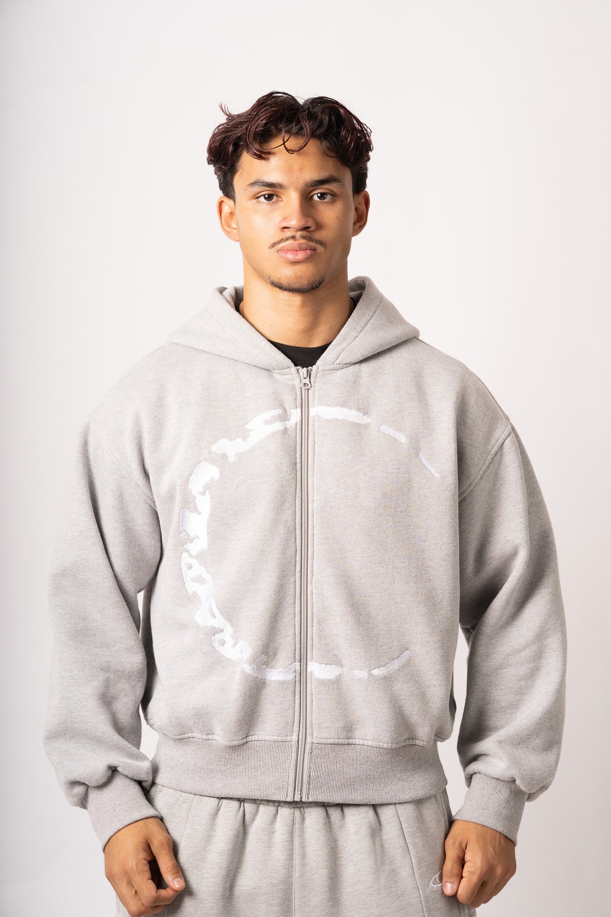 Zip "Nova", gris, face