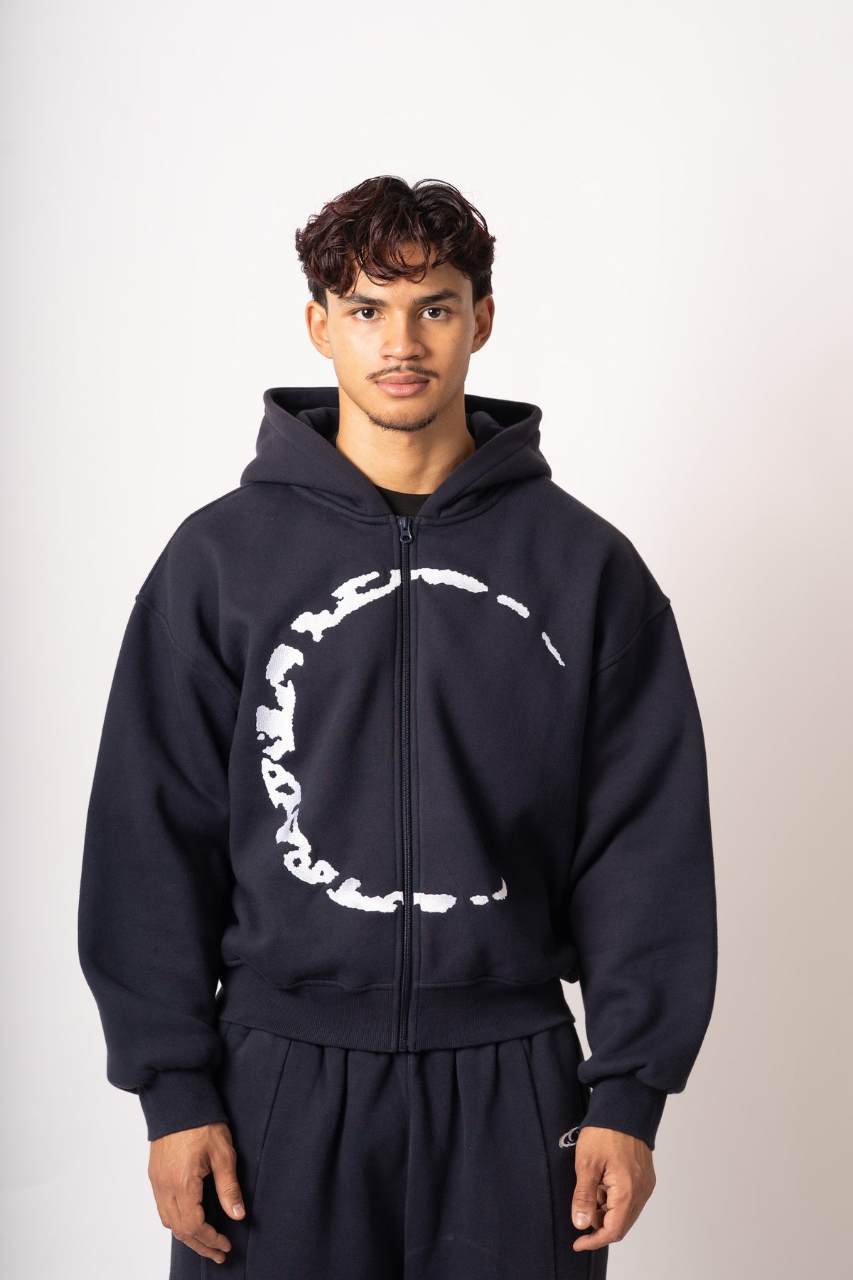 Zip "Nova", bleu marine, face