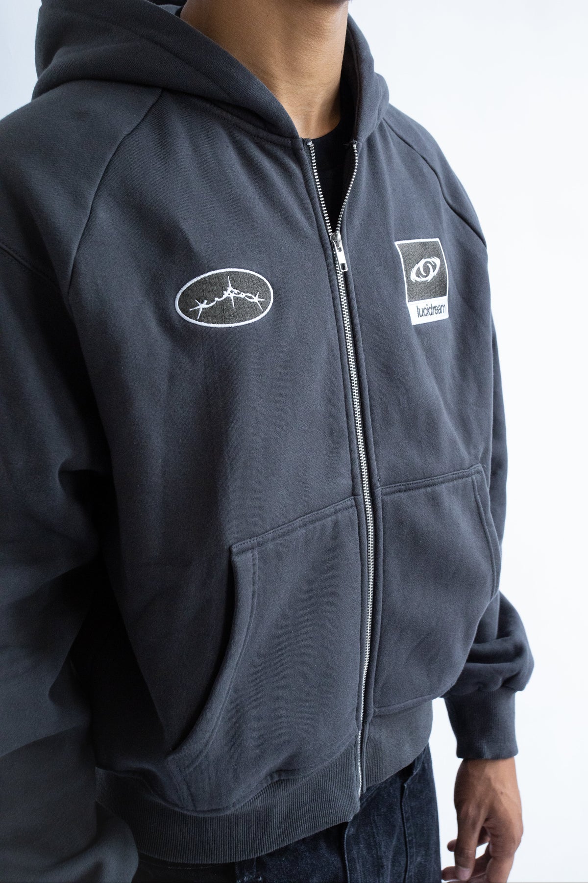 The full Dark Grey Hoodie-thumbmail-4