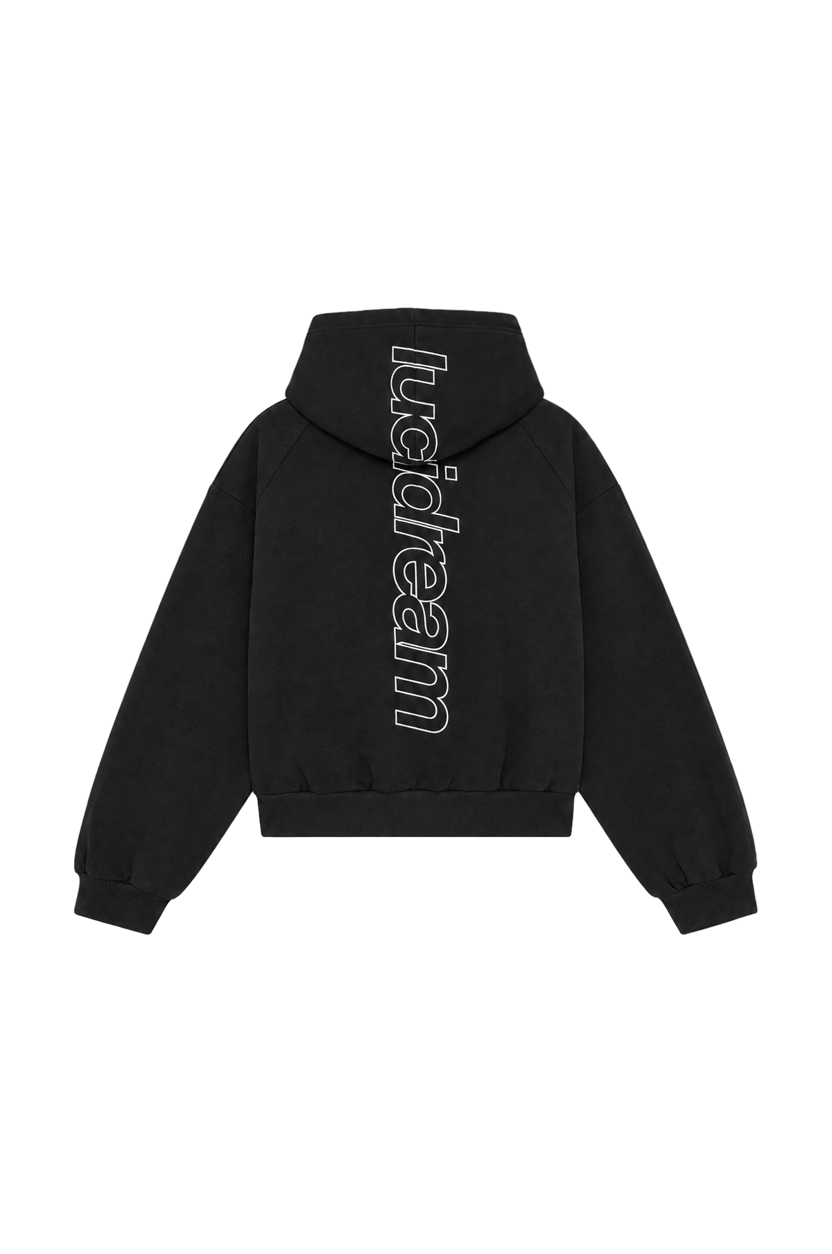 Classic Logo Black hoodie — Packshot derrière