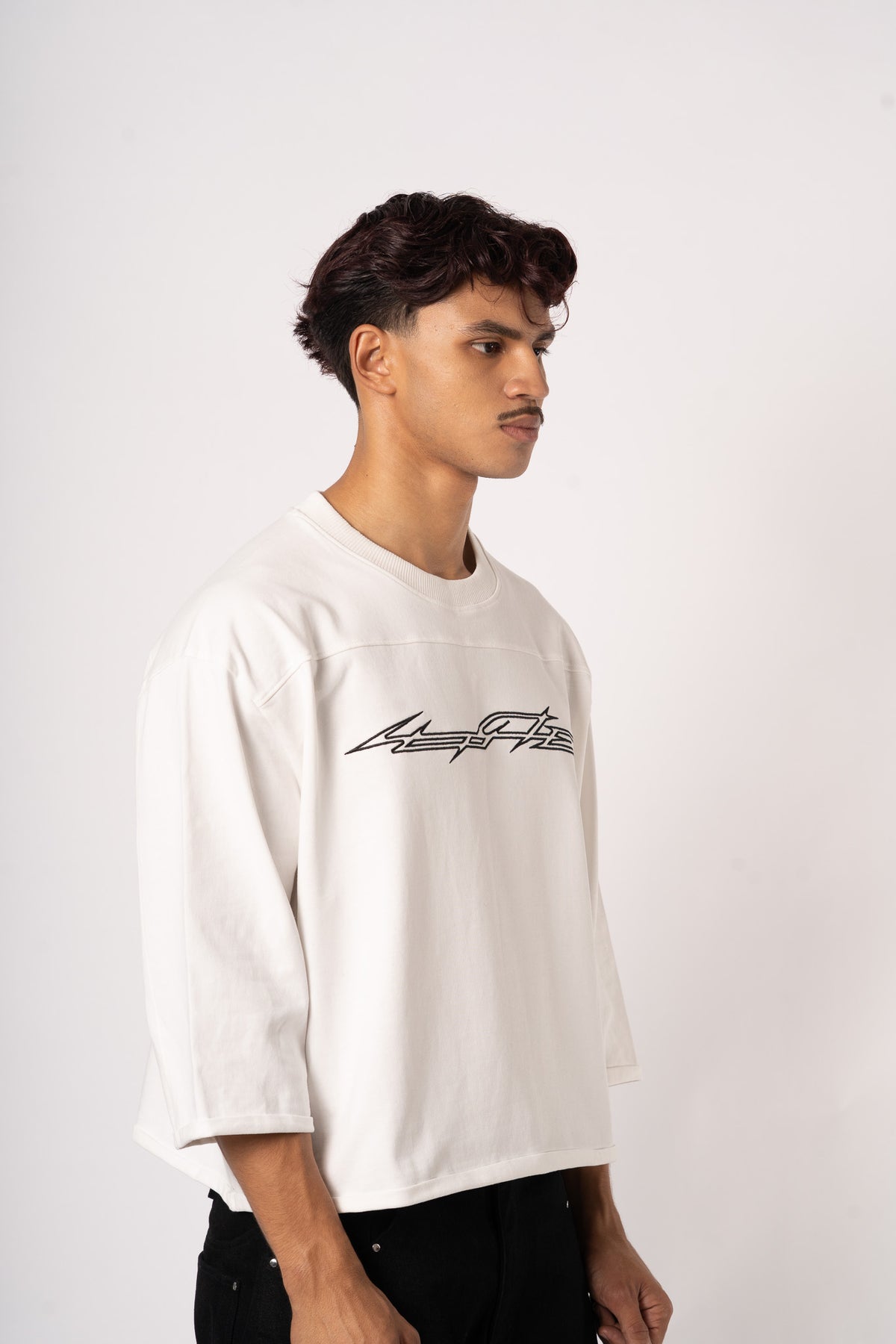 Star 3/4 T-shirt blanc - trois quarts
