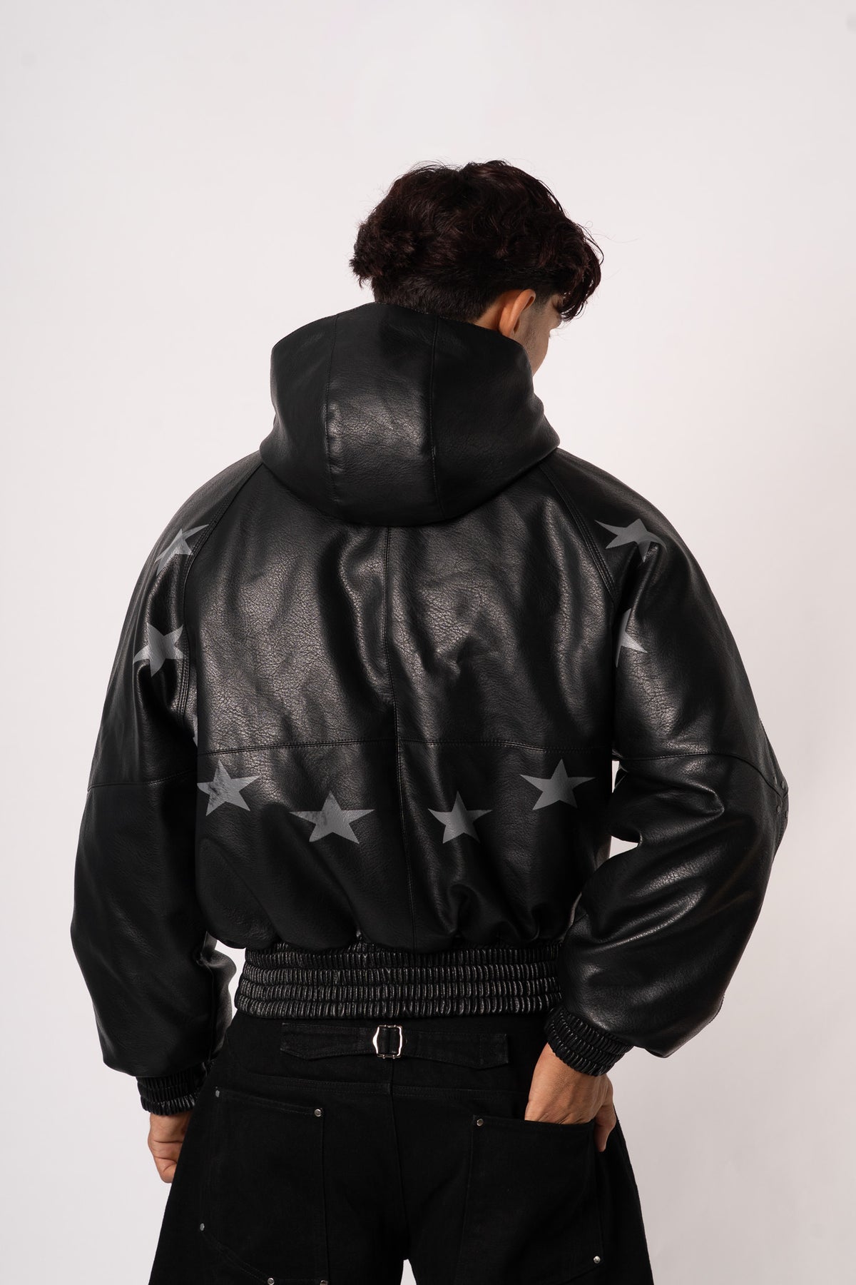 Halo Leather Jacket - dos etoiles