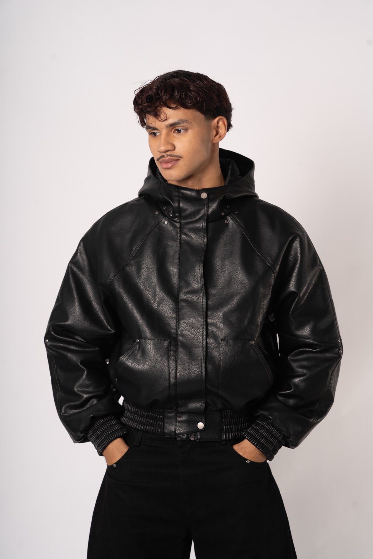 Halo Leather Jacket - face