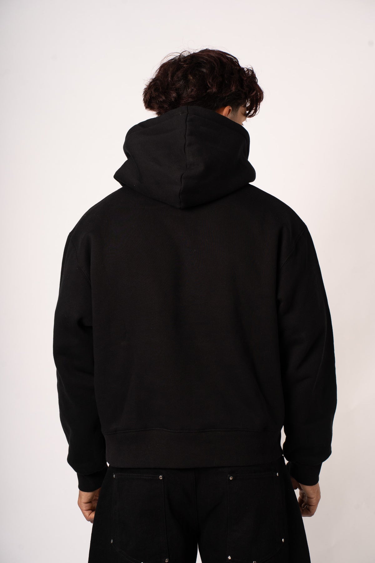 Emblem Black Hoodie - dos