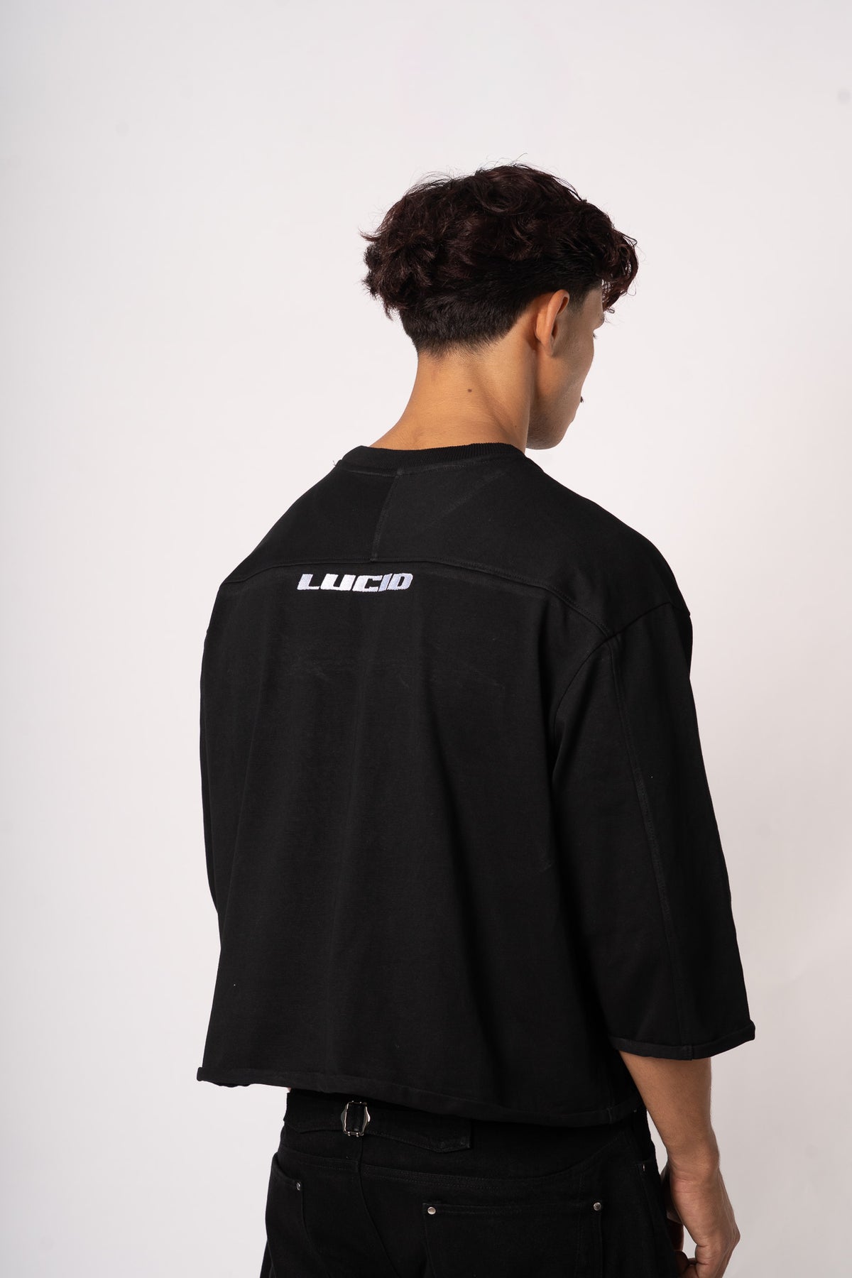 Star 3/4 T-shirt noir - dos