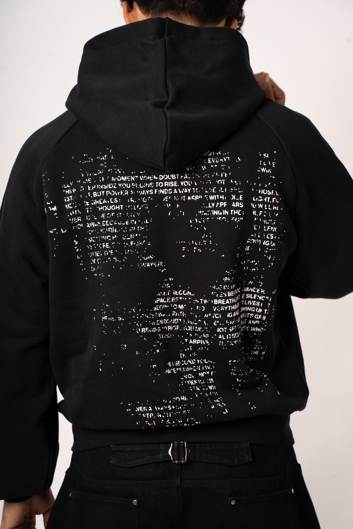 Letter Hoodie - dos detail print