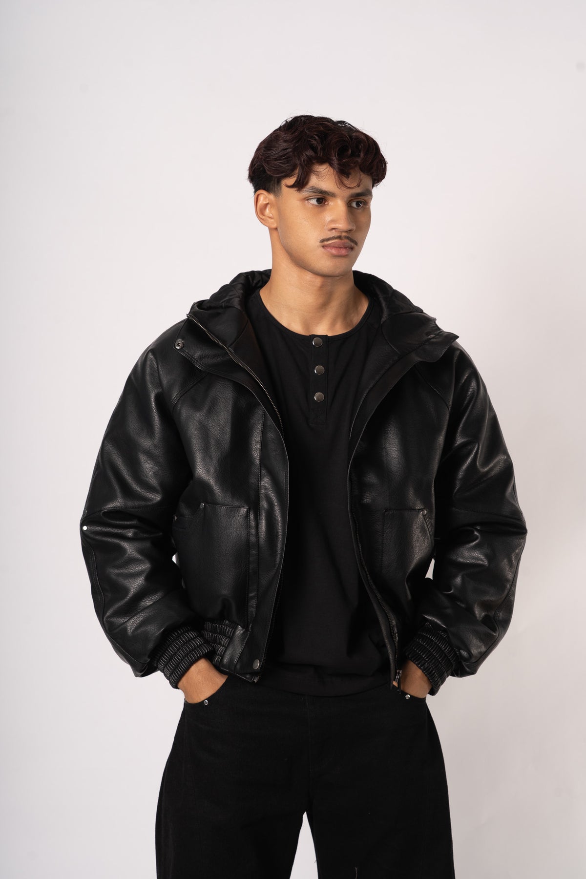 Halo Leather Jacket - ouverte