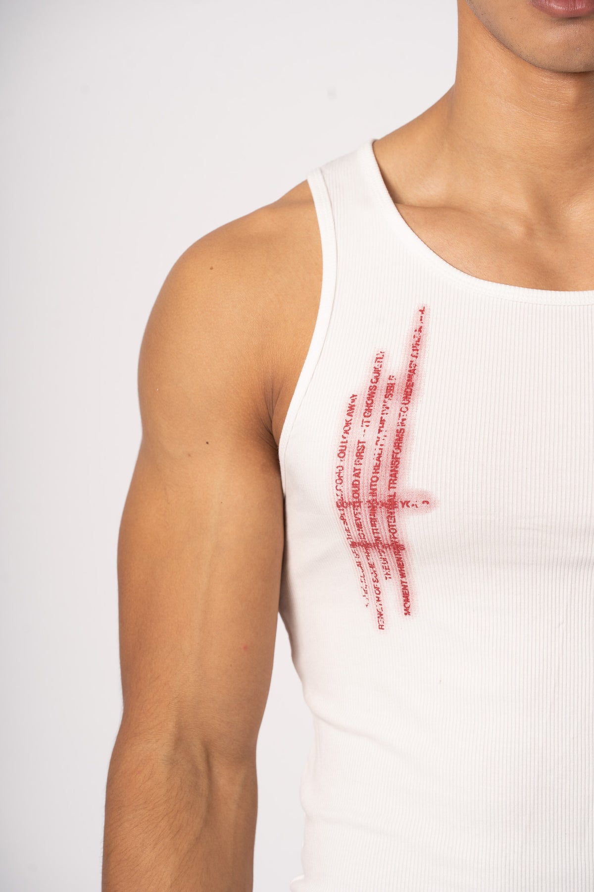Dreamer Tank Top - detail print rouge 2