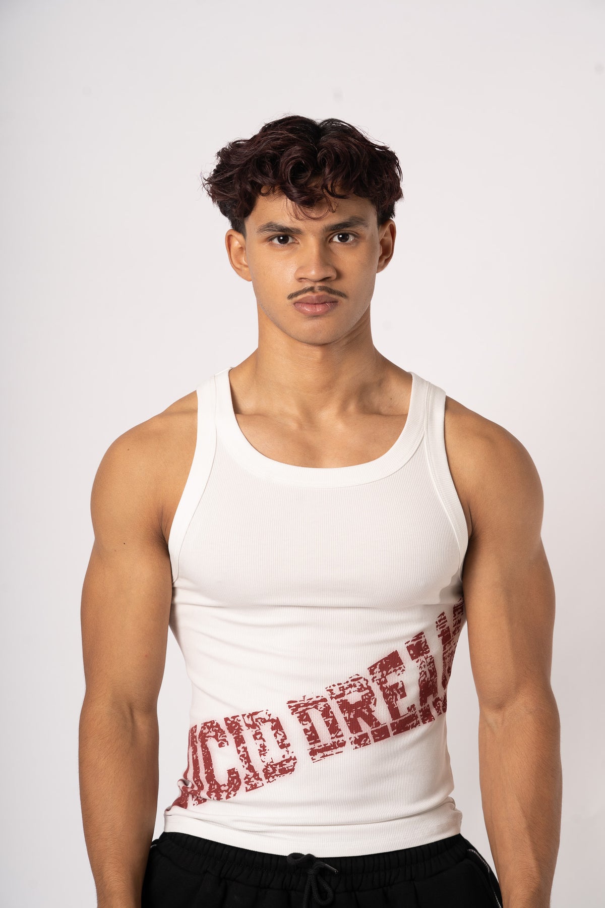 Dreamer Tank Top typo rouge - face